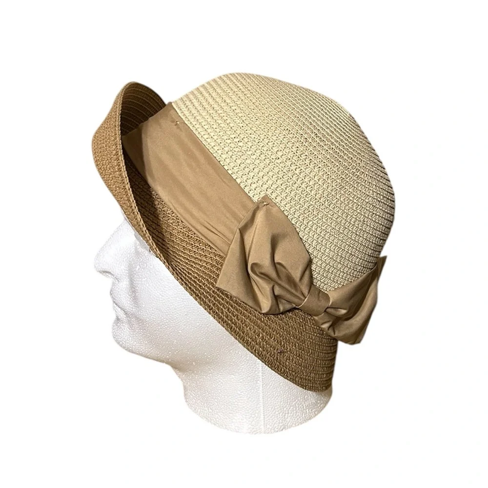 Packable Versatile Wide Rimmed Straw Hat with Vintage Look